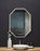 Ancerre Designs Otto Led Octagon Black Framed Lighted Bathroom Vanity Mirror With Bluetooth And Digital Dispaly