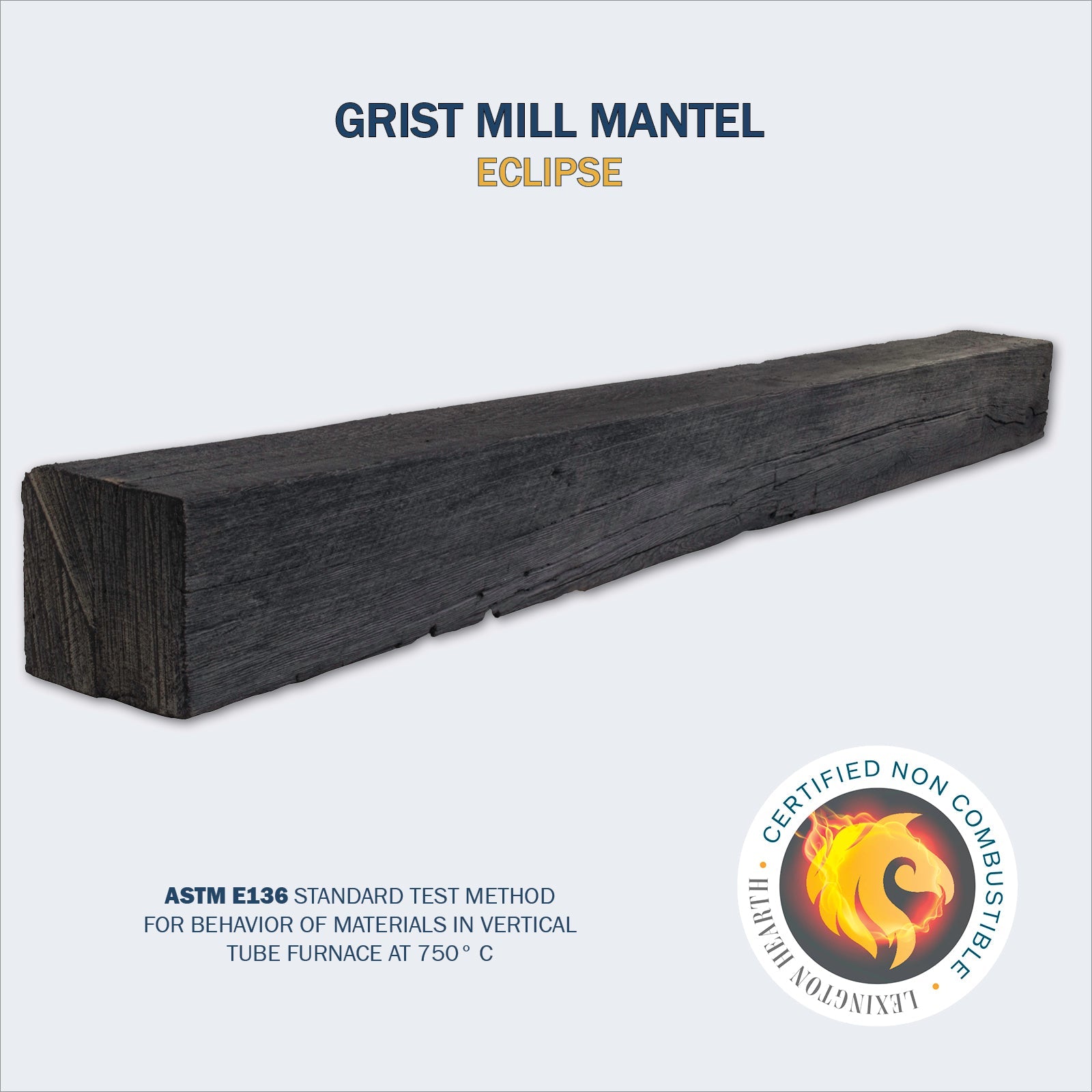 Lexington Hearth Grist Mill Non-Combustible Fireplace Mantel - Multiple Colors Available