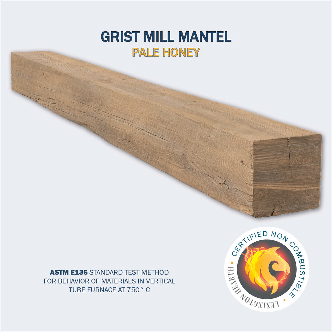Lexington Hearth Grist Mill Non-Combustible Fireplace Mantel - Multiple Colors Available