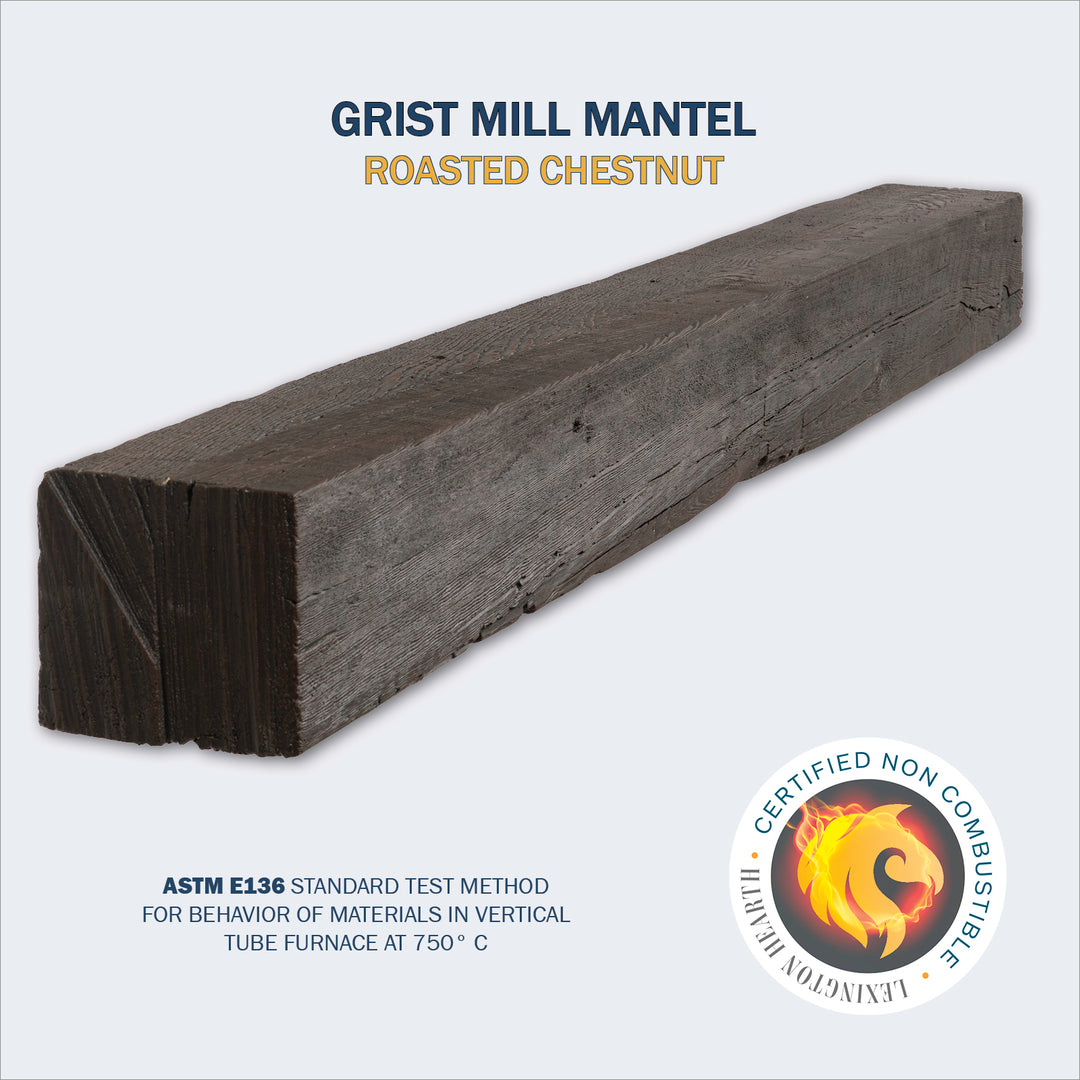 Lexington Hearth Grist Mill Non-Combustible Fireplace Mantel - Multiple Colors Available