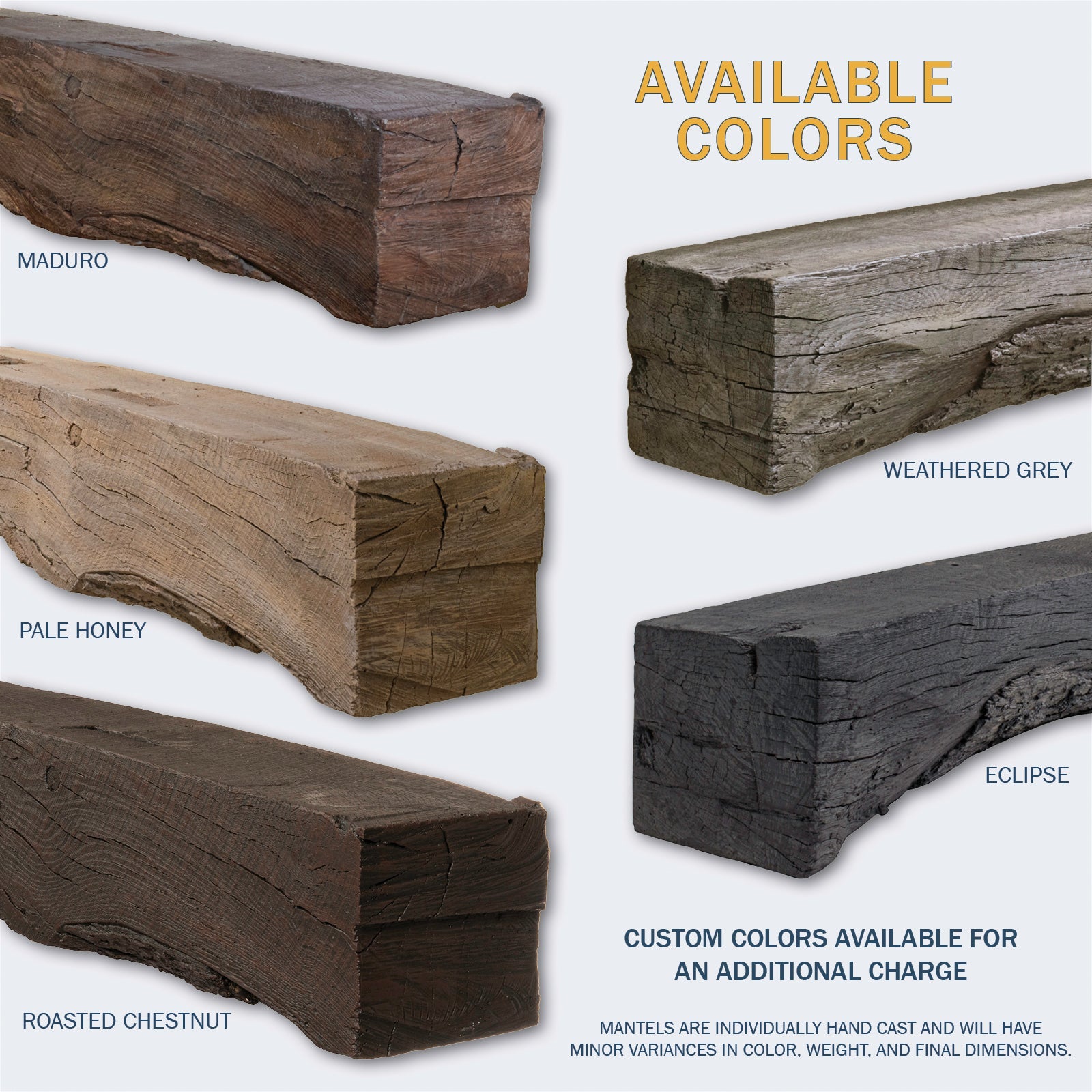 Lexington Hearth Rickhouse Non-Combustible Fireplace Mantel - Multiple Colors Available