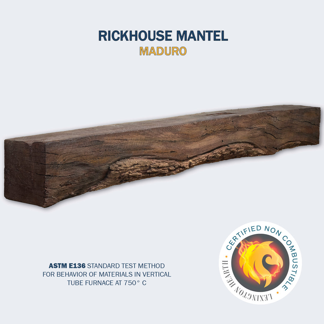 Lexington Hearth Rickhouse Non-Combustible Fireplace Mantel - Multiple Colors Available
