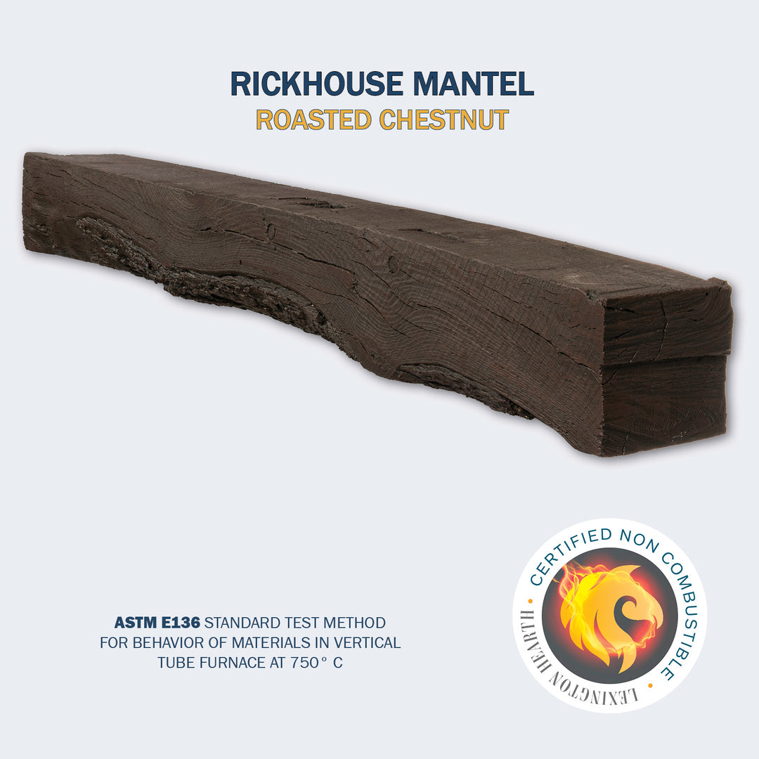 Lexington Hearth Rickhouse Non-Combustible Fireplace Mantel - Multiple Colors Available