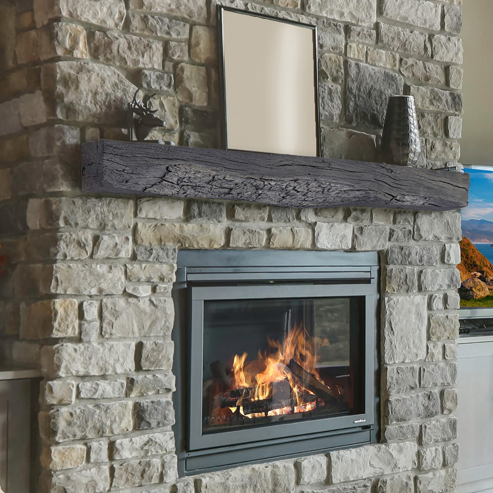 Lexington Hearth Rickhouse Non-Combustible Fireplace Mantel - Multiple Colors Available