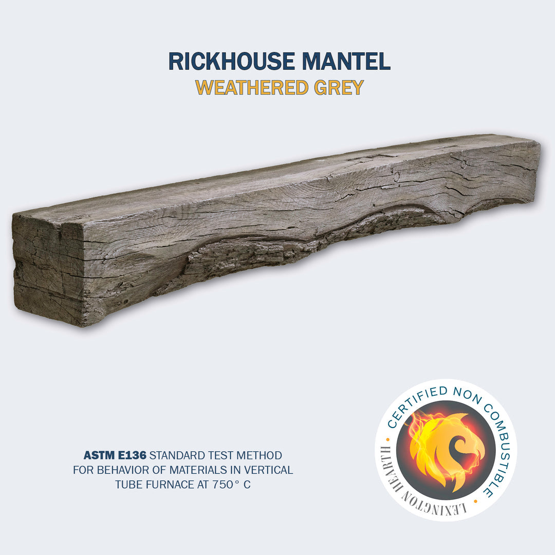 Lexington Hearth Rickhouse Non-Combustible Fireplace Mantel - Multiple Colors Available