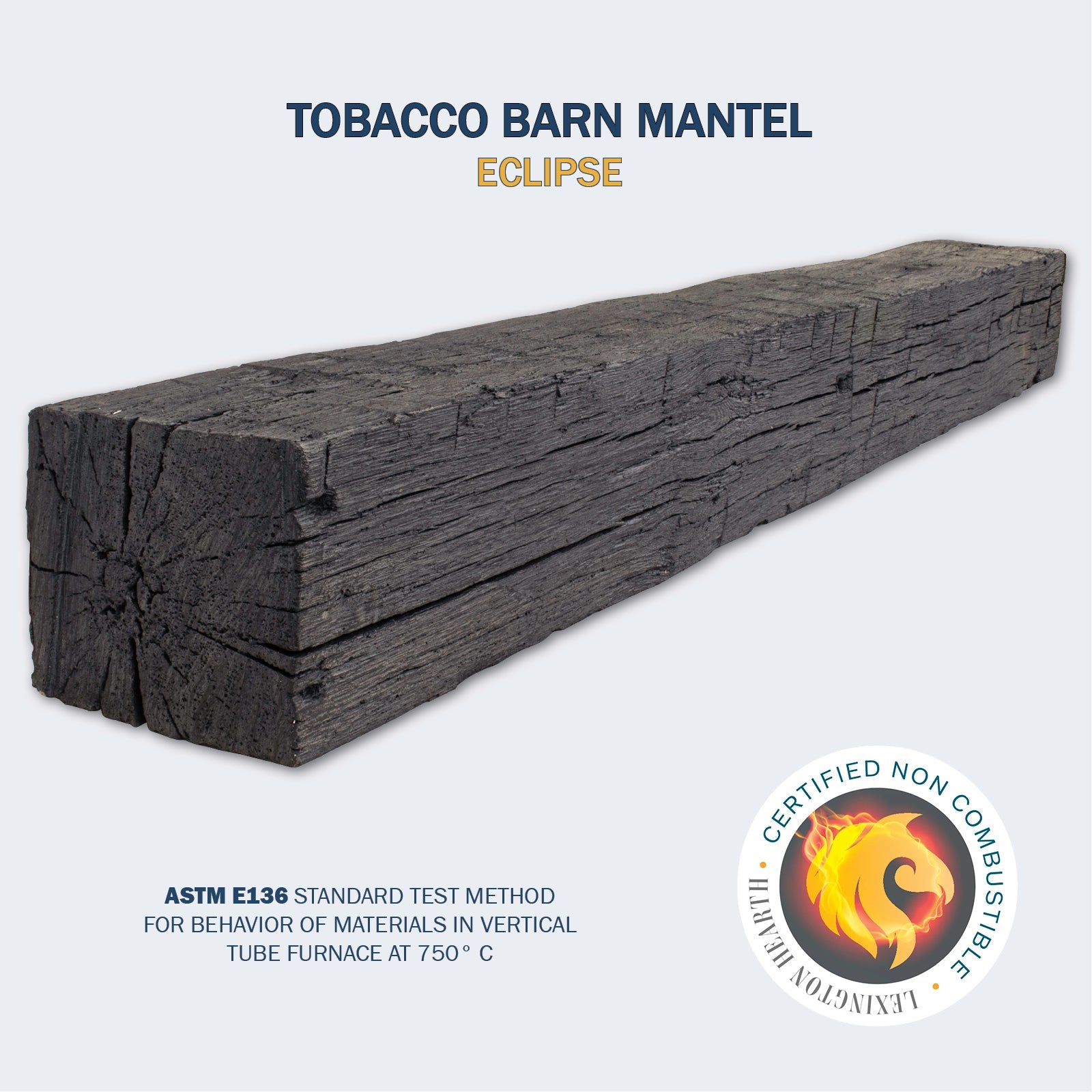 Lexington Hearth Tobacco Barn Non-Combustible Fireplace Mantel - Multiple Colors Available