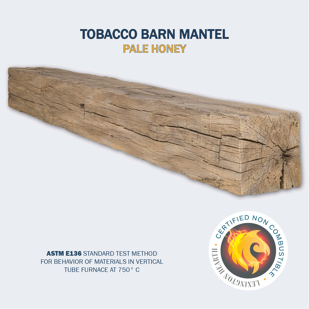 Lexington Hearth Tobacco Barn Non-Combustible Fireplace Mantel - Multiple Colors Available