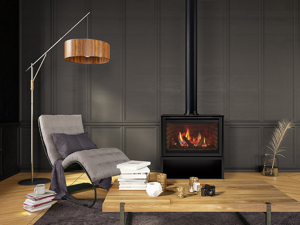 Majestic Ruby Freestanding Direct Vent Gas Fireplace RUBY30IN