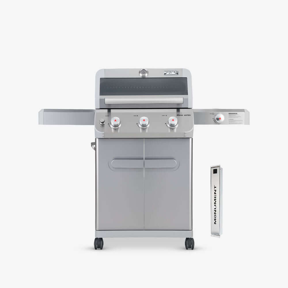 Monument Grills Mesa 305 Stainless Gas Grill 3 Burners  Liquid Propane Gas