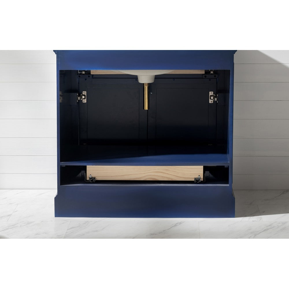 Design Element ML-36-BLU Milano 36 Inch Single Vanity