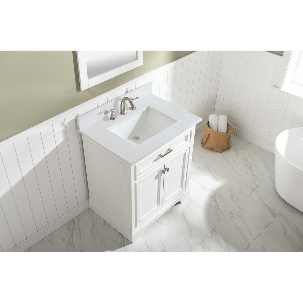 Design Element ML-36-WT Milano 36 Inch Single Vanity