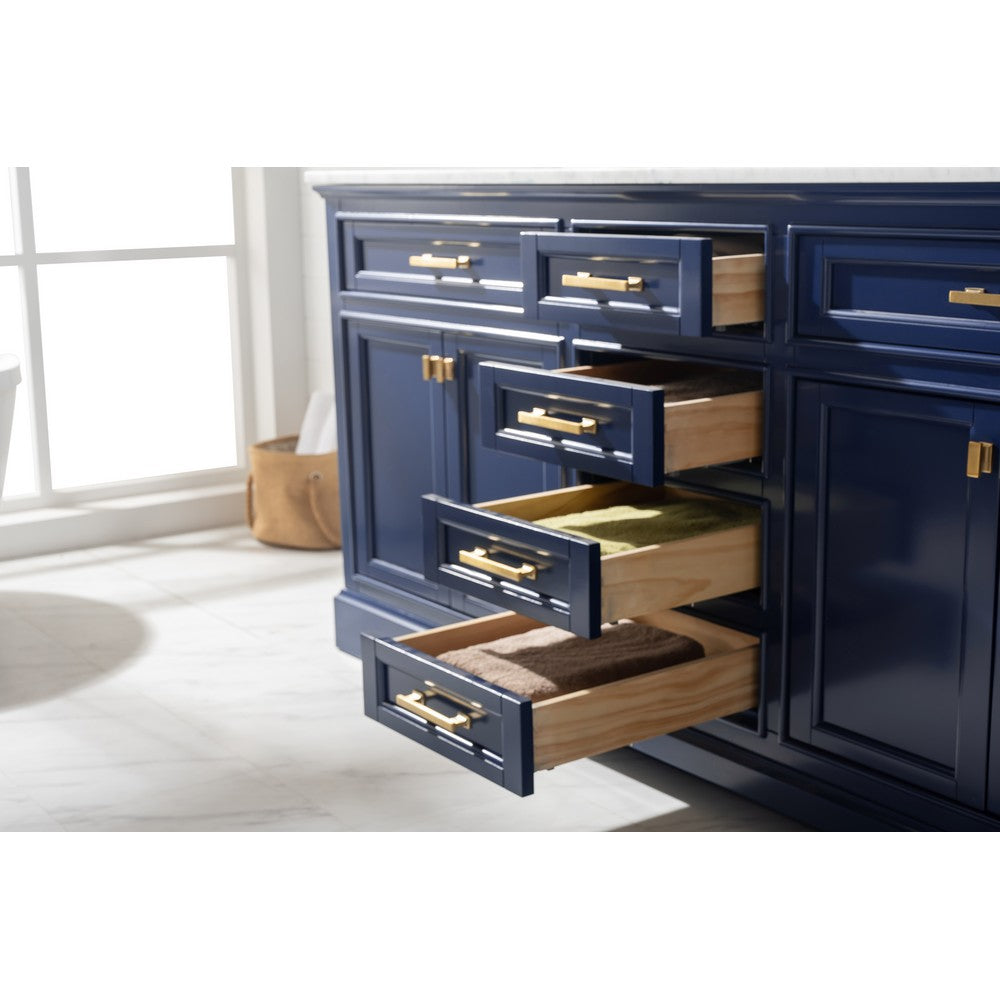 Design Element ML-72-BLU Milano 72 Inch Double Vanity