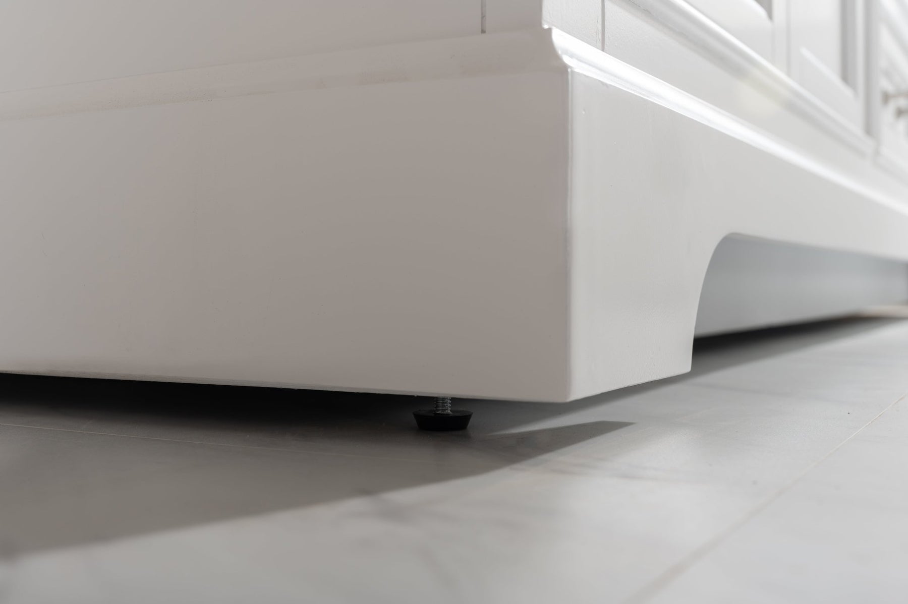 Design Element Milano 84" Double Sink Vanity with White Quartz Top