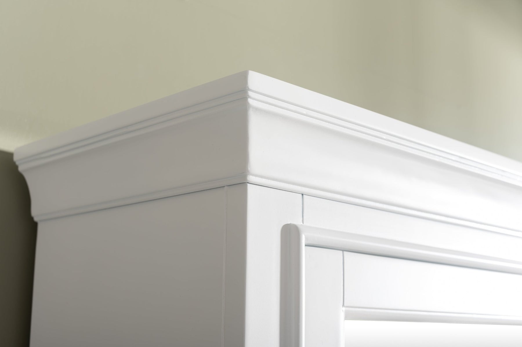 Design Element Milano 84" Modular Double Sink Vanity Set with White Quartz Top