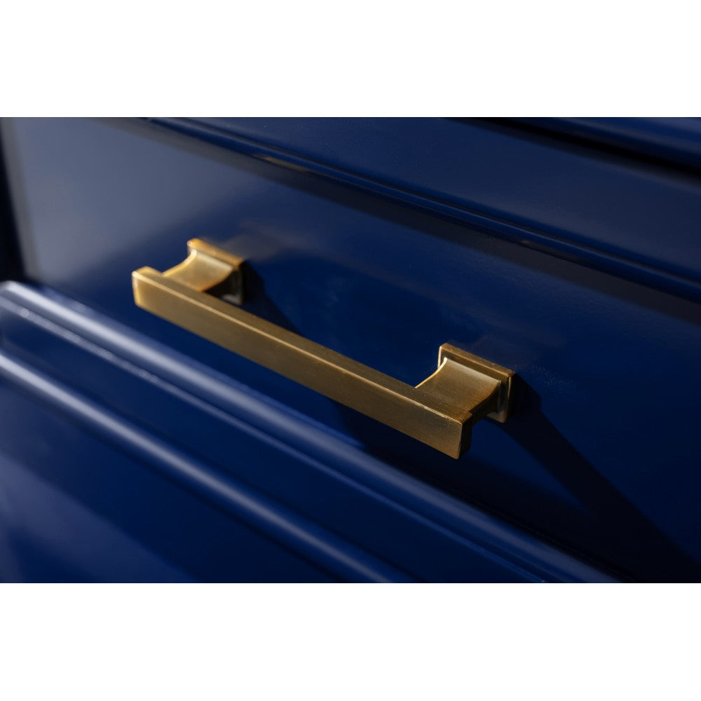 Design Element ML-96MC-BLU Milano 96 Inch Double Sink Bathroom Vanity Modular Set