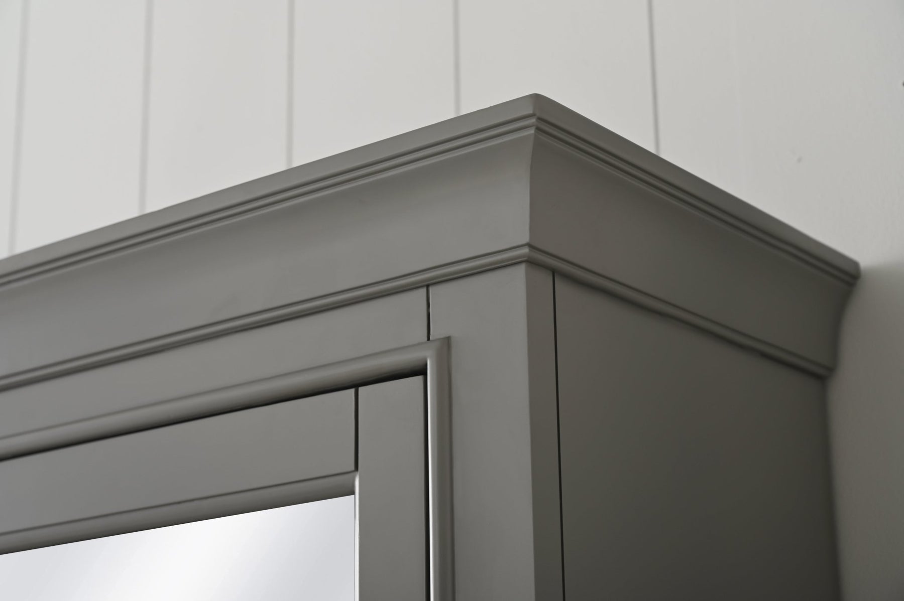Design Element Milano 96" Modular Double Sink Vanity Set with White Quartz Top