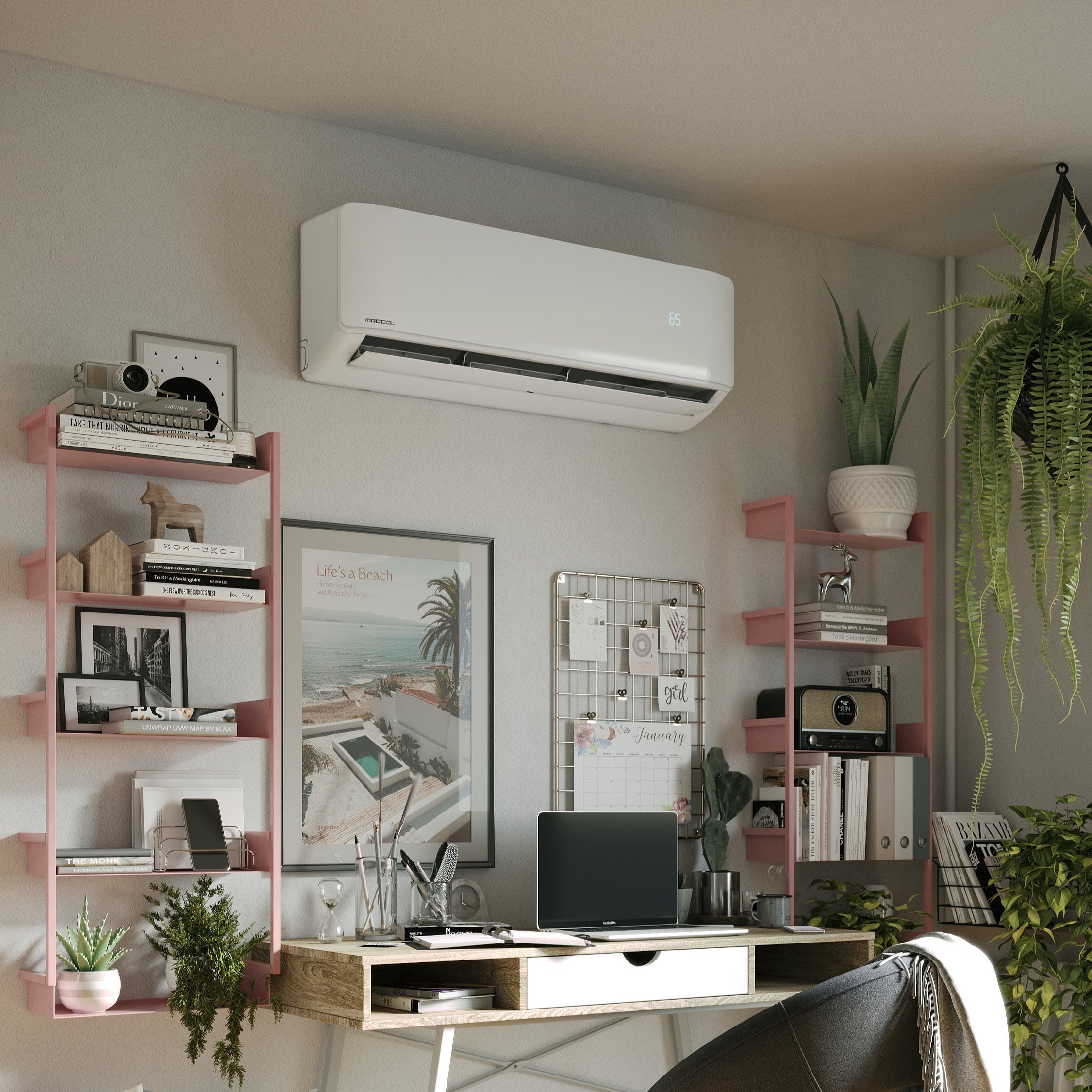 MRCOOL DIY® 5th Gen E Star 24,000 BTU Single Zone Mini Split Complete System 230V with 25 ft. DIY Quick Connect Line Set and DIYPRO Cable, DIY-24-HP-WM-230D25-O