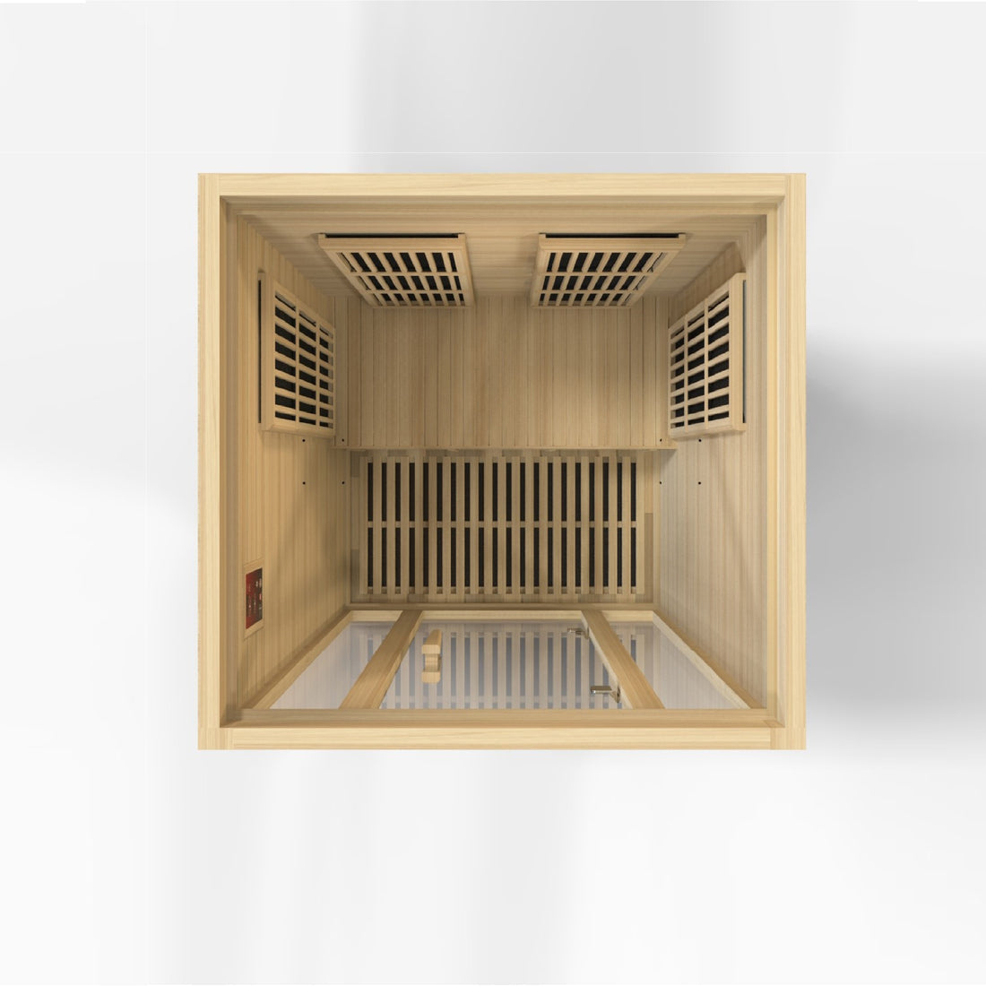 Golden Designs Maxxus Seattle 2-Person Low EMF FAR Infrared Carbon Sauna with Canadian Hemlock | MX-J206-01