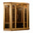 Golden Designs Maxxus "Avignon Edition" 3 Person Corner Near Zero EMF FAR Infrared Sauna - Canadian Red Cedar