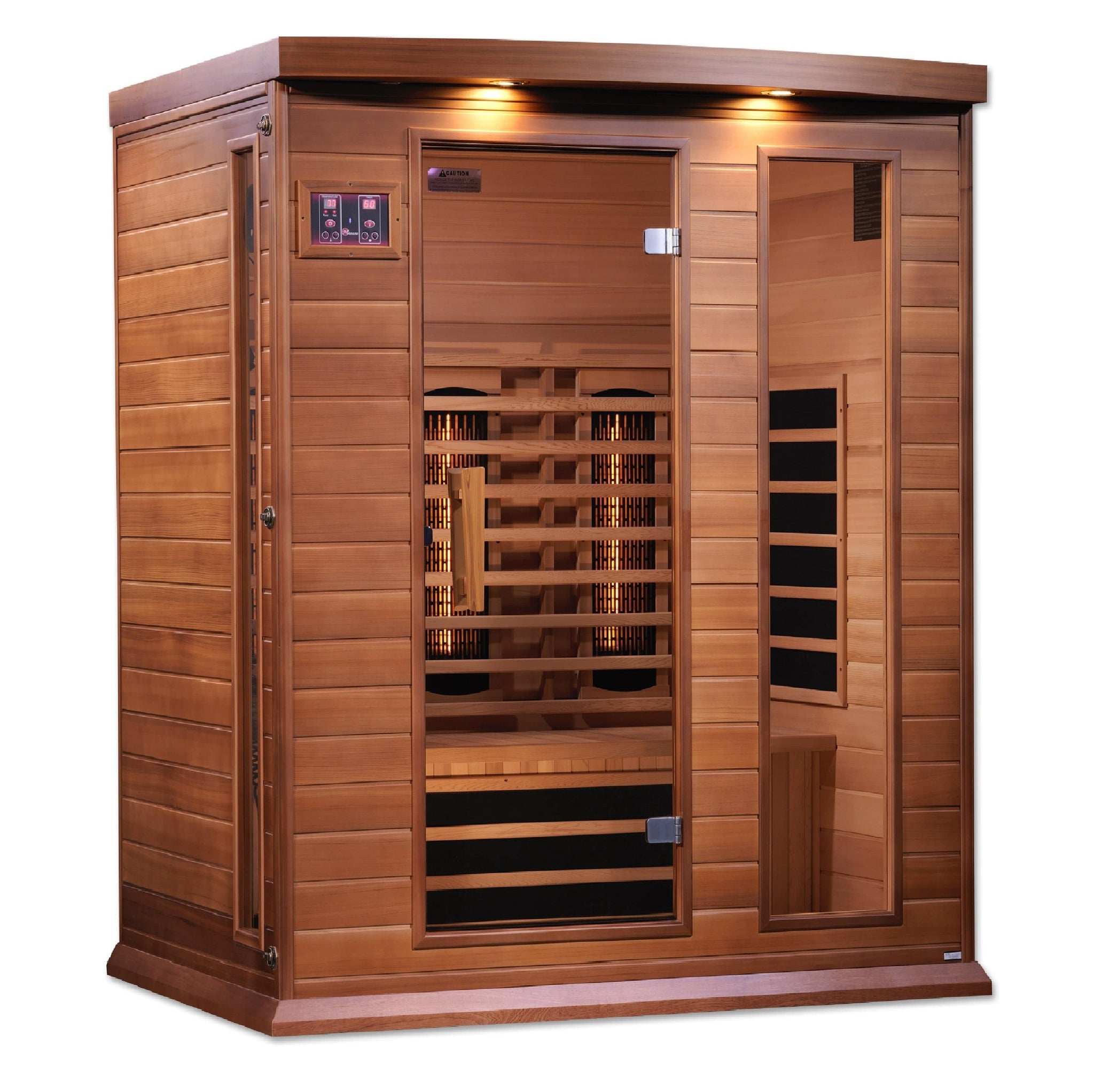 Golden Designs Maxxus 3-Person Full Spectrum Infrared Sauna in Canadian Red Cedar  MX-M306-01-FS CED