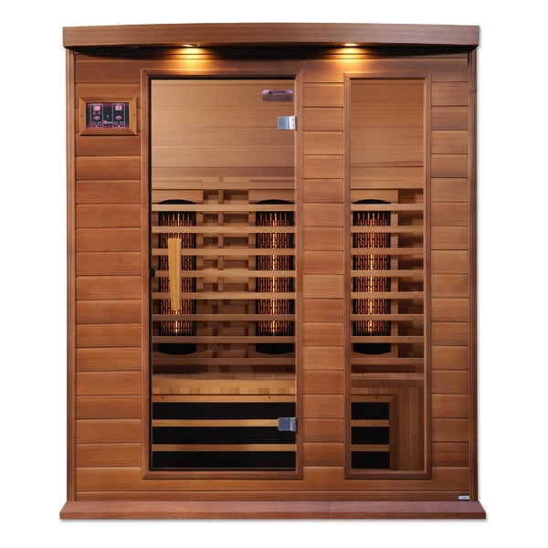Golden Designs Maxxus 3-Person Full Spectrum Infrared Sauna in Canadian Red Cedar  MX-M306-01-FS CED