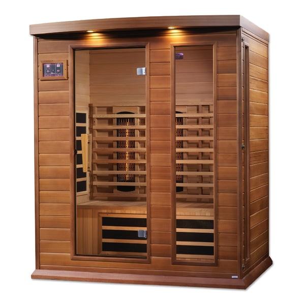 Golden Designs Maxxus 3-Person Full Spectrum Infrared Sauna in Canadian Red Cedar  MX-M306-01-FS CED