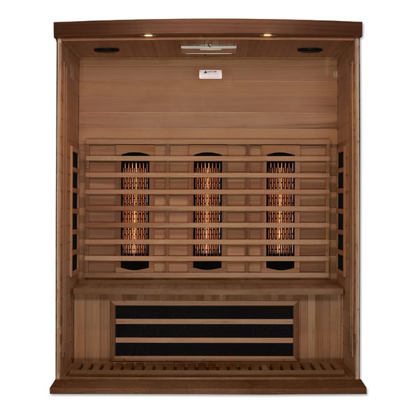 Golden Designs Maxxus 3-Person Full Spectrum Infrared Sauna in Canadian Red Cedar  MX-M306-01-FS CED