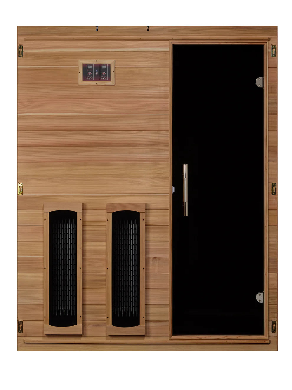 Golden Designs Maxxus S-Line 3-Person Full Spectrum Near Zero EMF FAR Indoor Infrared Sauna + Red Light Therapy | MX-S306-01-FS-PC