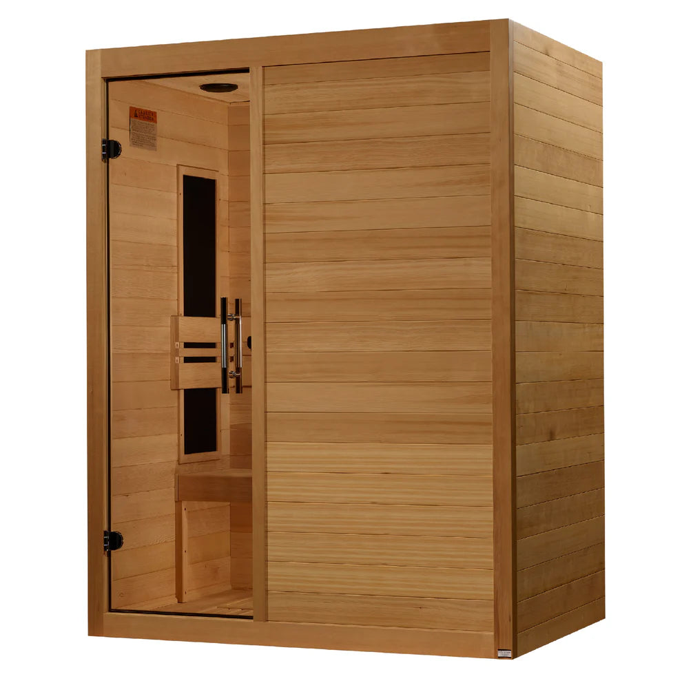 Golden Designs Maxxus S-Line 3-Person Low EMF FAR Indoor Infrared Sauna + Red Light Therapy | MX-S306-01