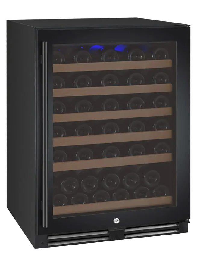 Allavino FlexCount Series 56 Bottle Single Zone Built-In Wine Refrigerator with Black Door - Right Hinge AO VSWR56-1BR20