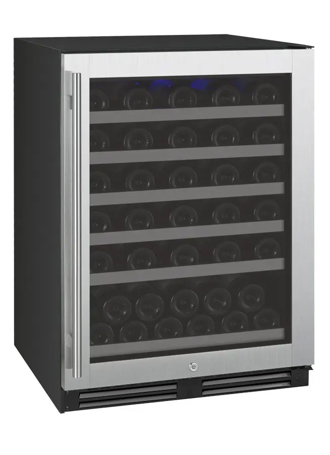 Allavino FlexCount Series 56 Bottle Single Zone Undercounter Wine Refrigerator with Stainless Steel Door - Right Hinge AO VSWR56-1SR20