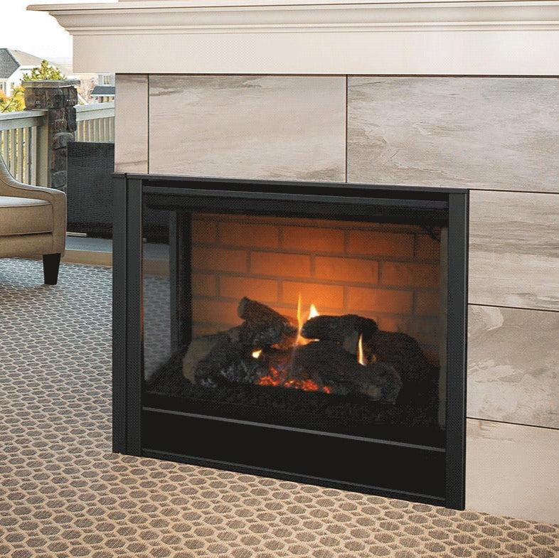 Majestic Corner Direct Vent Multi Sided Gas Fireplace RCOR-DV36IN