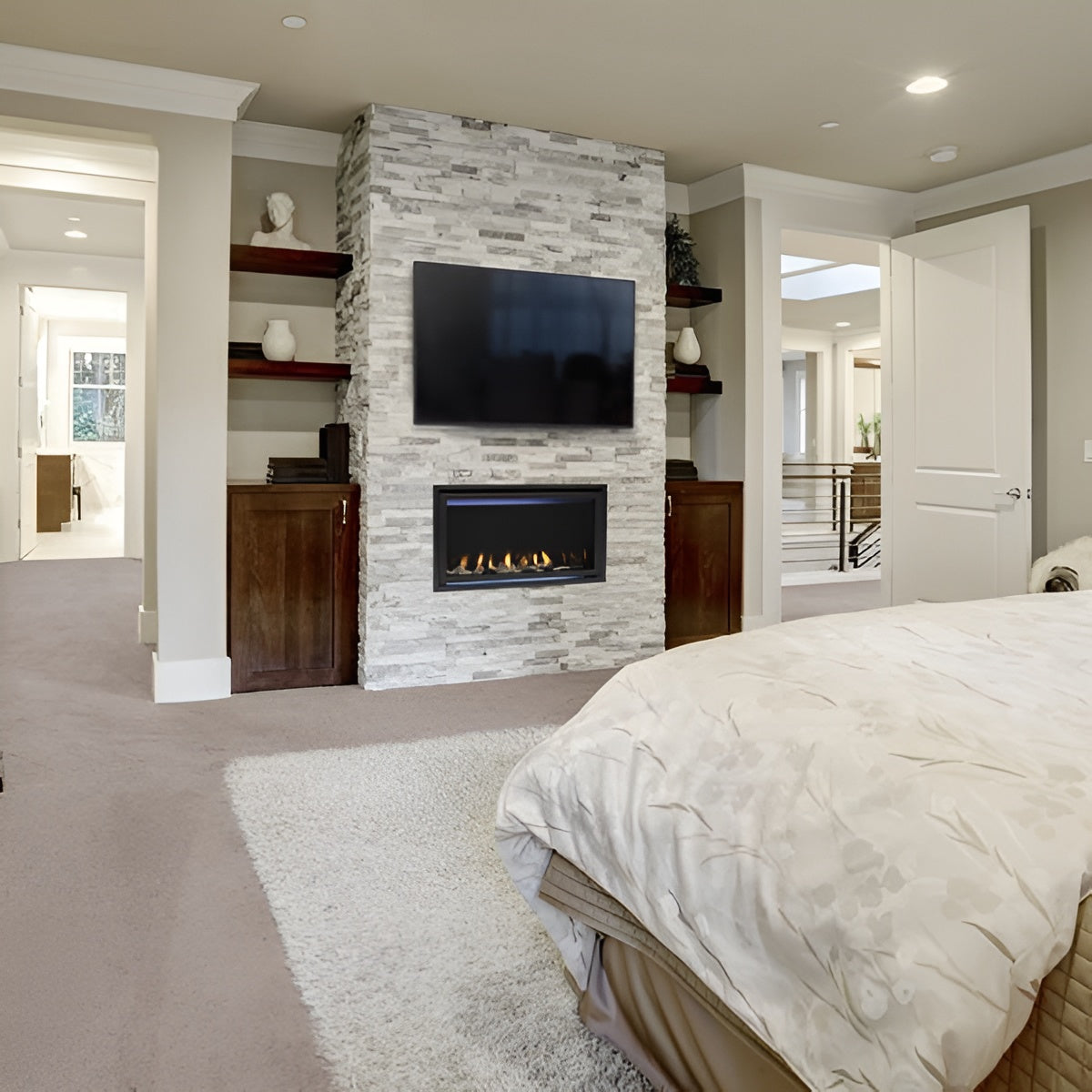 Majestic Jade Linear Direct Vent Gas Fireplace JADE32IN-B