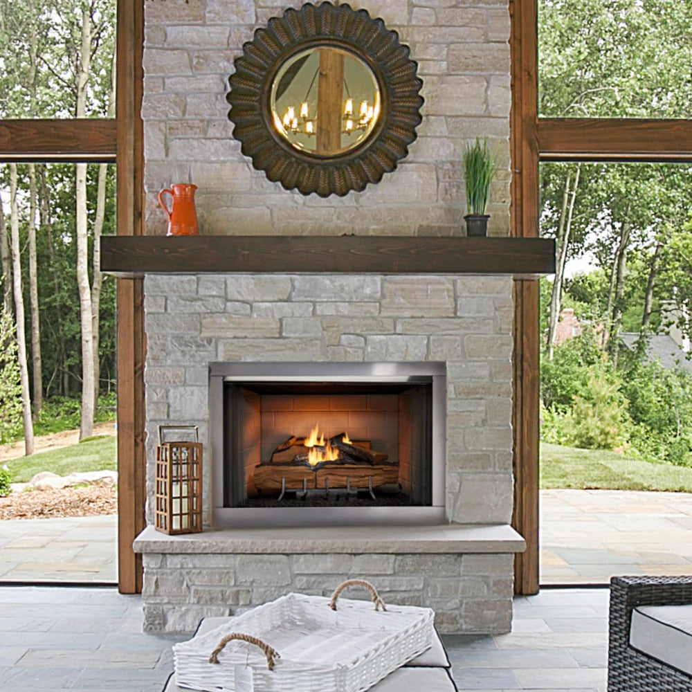 Majestic Vesper Outdoor Vent Free Gas Fireplace LUM-OD-NM