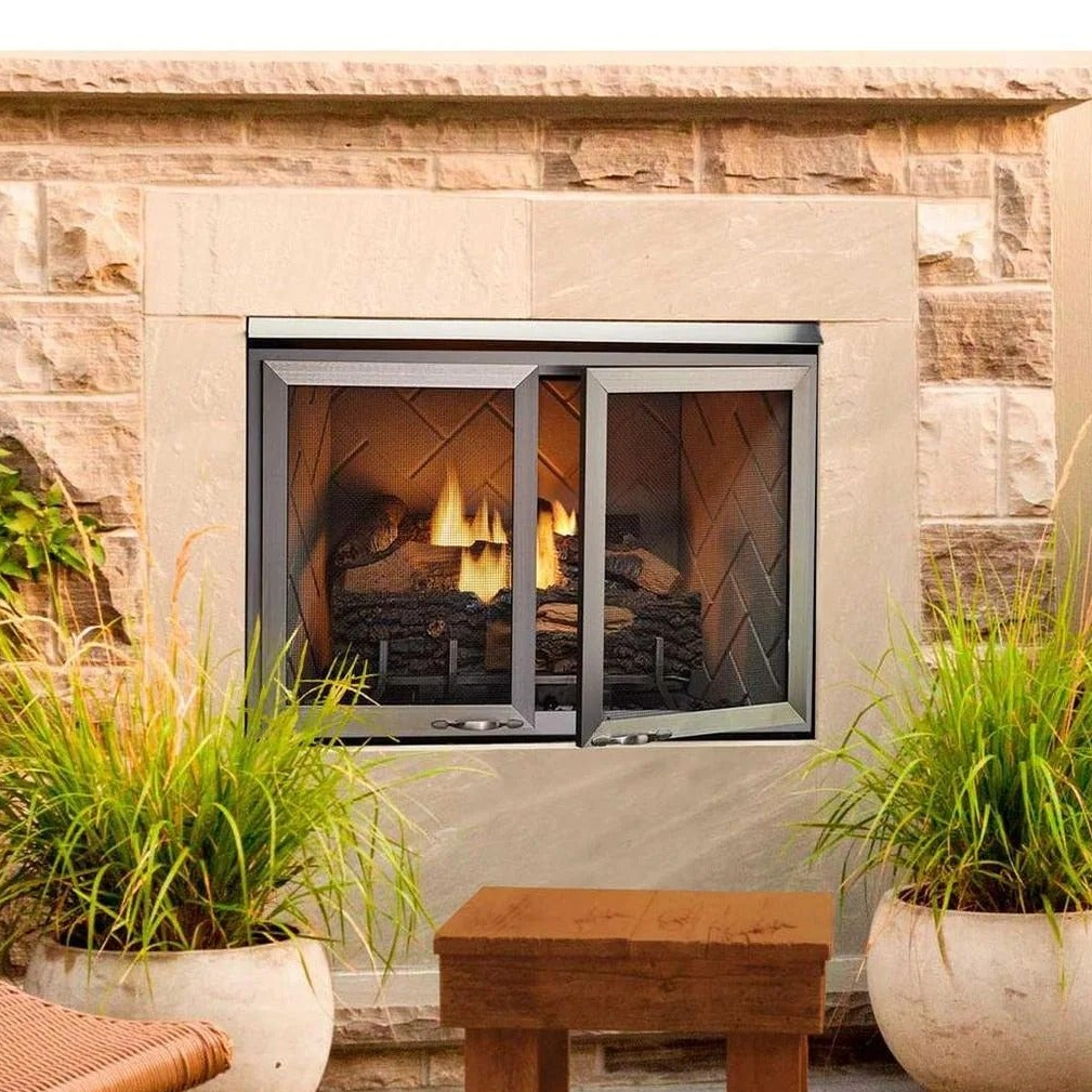 Majestic Vesper Outdoor Vent Free Gas Fireplace LUM-OD-NM