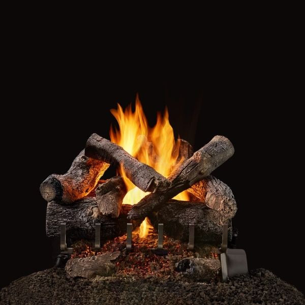 Majestic 2-Tier Grand Oaks Outdoor Vented Gas Log Set  OD-2TRIPI24-N, 2TR-GO24