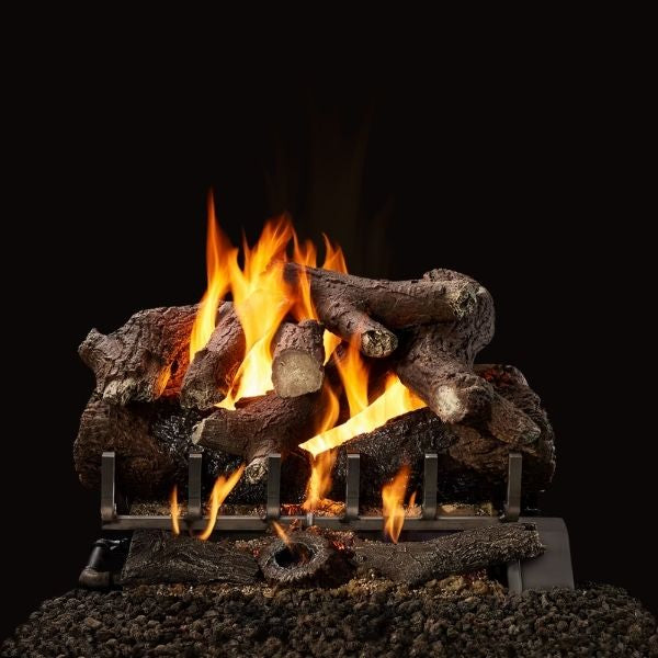 Majestic 2-Tier Heritage Oak Outdoor Vented Gas Log Set OD-2TRIPI24-N, 2TR-OAK24