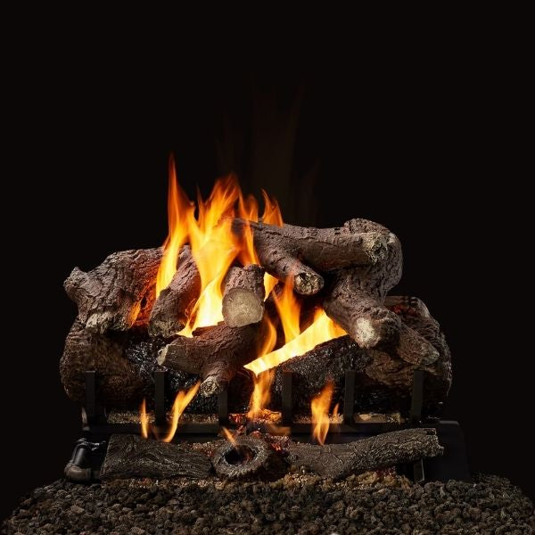 Majestic 2-Tier Heritage Oak Vented Gas Log Set 2TR-IPI-R30-N, 2TR-OAK30