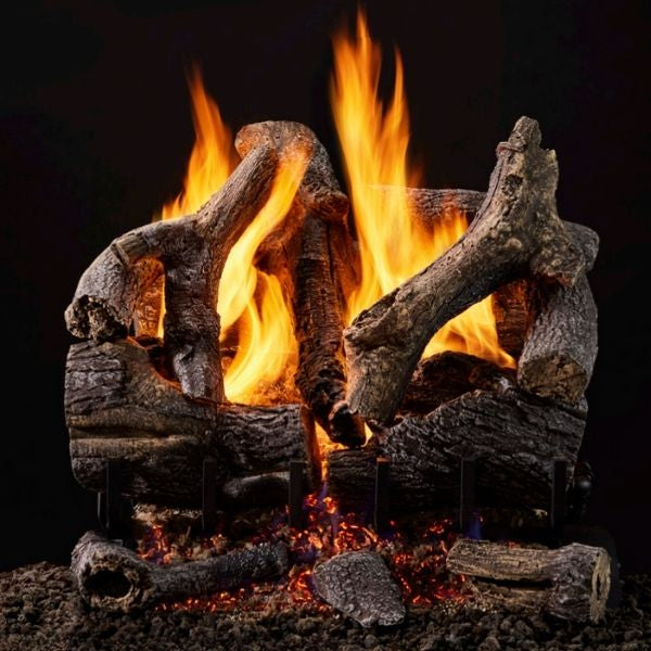 Majestic 3-Tier Grand Oaks Outdoor Vented Gas Log Set OD-3TRIPI18-N, 2TR-GO18
