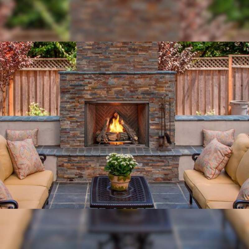 Majestic Courtyard Traditional Outdoor Vent Free Gas Fireplace  ODCOUG-36NR