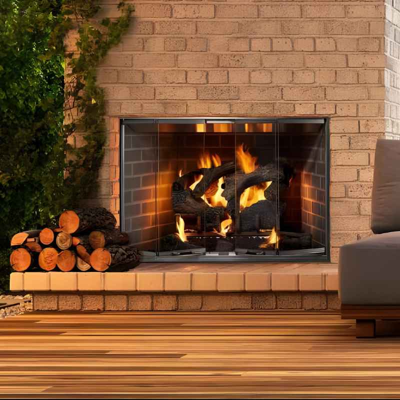 Majestic Cottagewood Outdoor Wood Burning Fireplace ODCTGWD-36