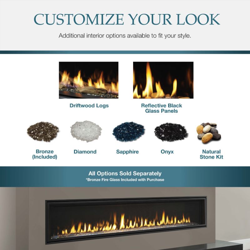 Majestic Echelon II Linear Direct Vent Gas Fireplace ECHEL36STIN-C
