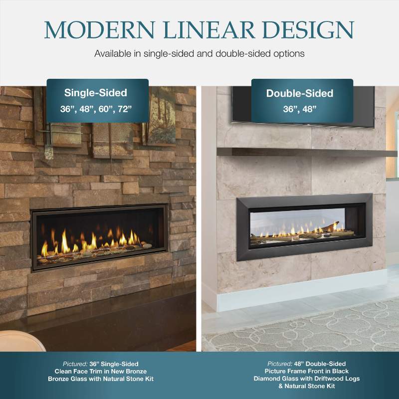 Majestic Echelon II Linear Direct Vent Gas Fireplace ECHEL36IN-C