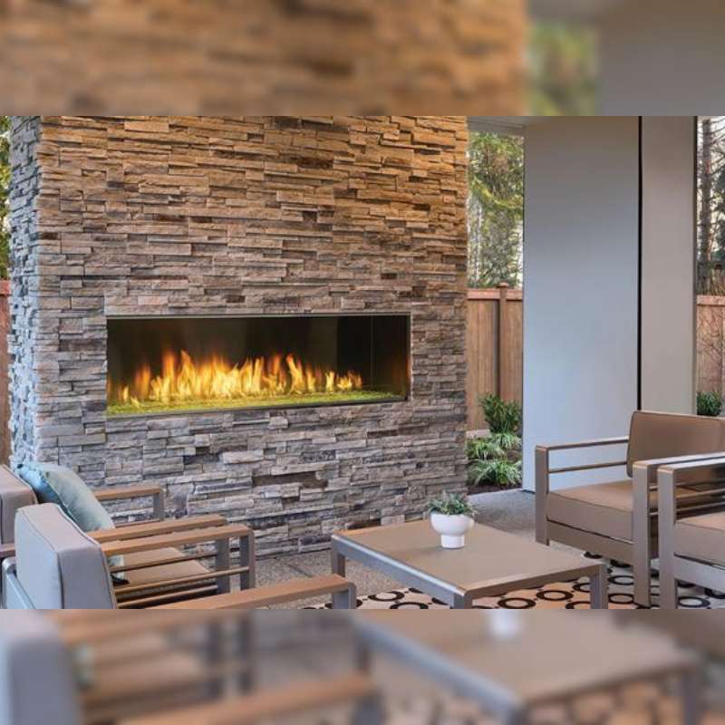 Majestic Lanai Outdoor Linear Vent Free Gas Fireplace ODLANAIG-48