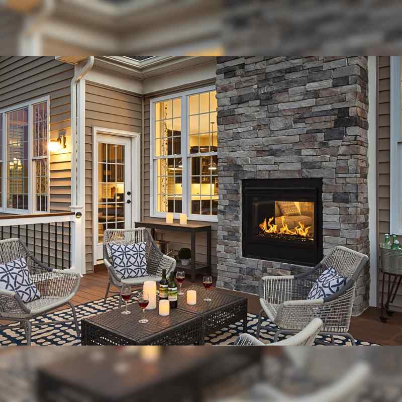 Majestic Twilight Modern 36" Indoor Outdoor See Thru Vent Free Gas Fireplace TWILIGHT-MD-IFT