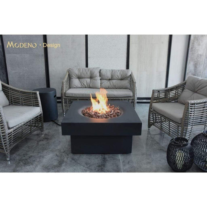 Modeno Fire 34" Black Branford Propane Fire Table OFG141BK-LP
