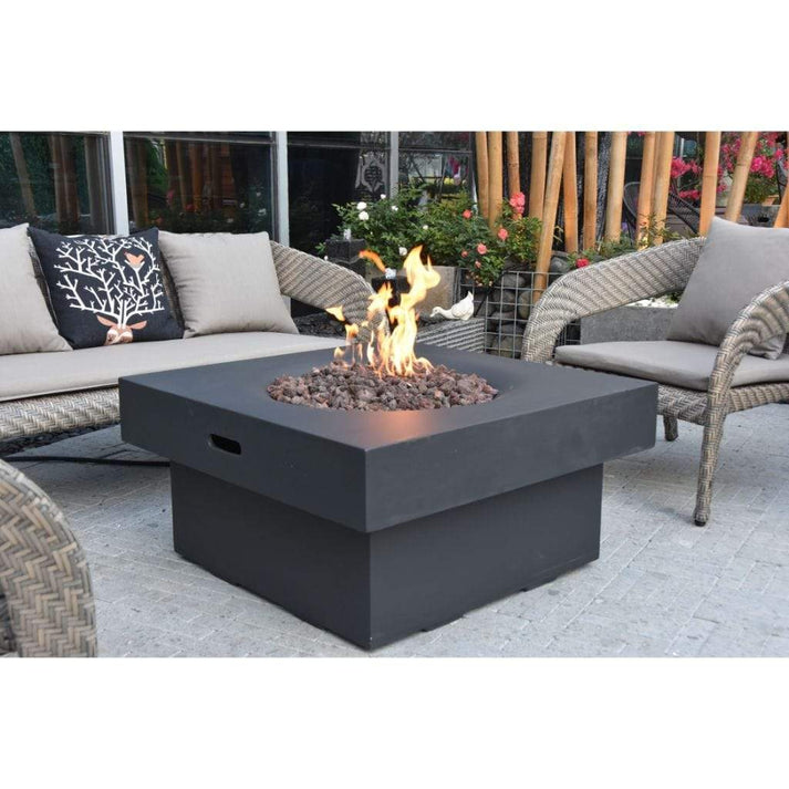 Modeno Fire 34" Black Branford Propane Fire Table OFG141BK-LP