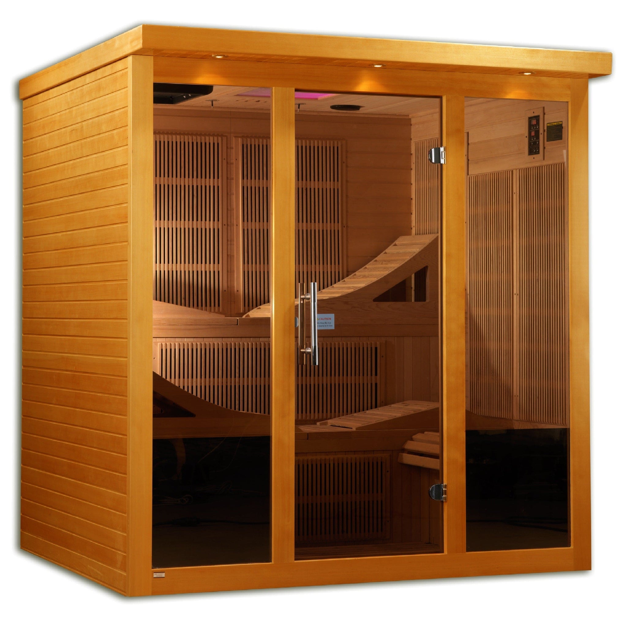 Golden Designs Dynamic "Monaco" 6-person Ultra Low EMF FAR Infrared Sauna  DYN-6996-01