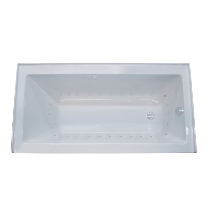 Atlantis Whirlpools Soho 30 x 60 Front Skirted Air Massage Tub with Right Drain in White 3060SHAR