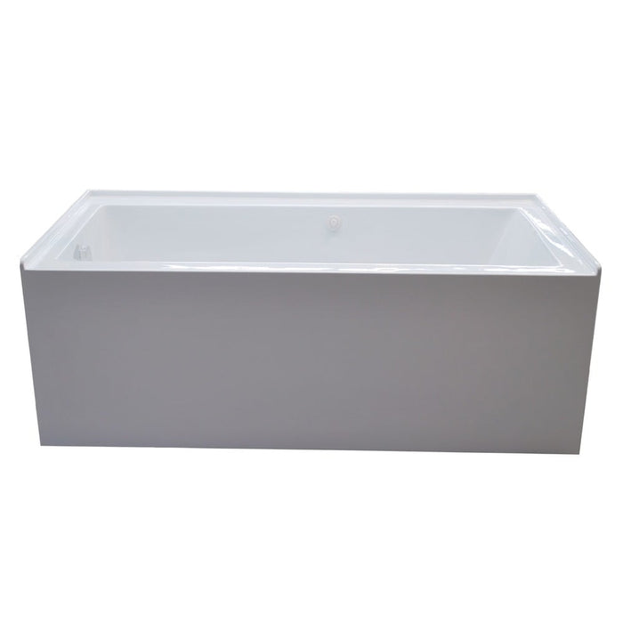 Atlantis Whirlpools Soho 30 x 60 Front Skirted Air Massage Tub with Left Drain in White 3060SHAL